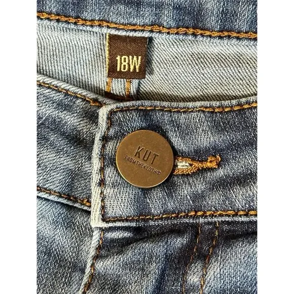 KUT Denim Shorts sz 18W - Picture 3 of 8